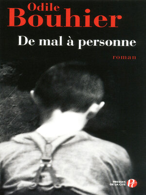 cover image of De mal à personne